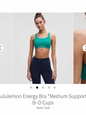 lululemon athletica Energy Bra in Sonic Teal